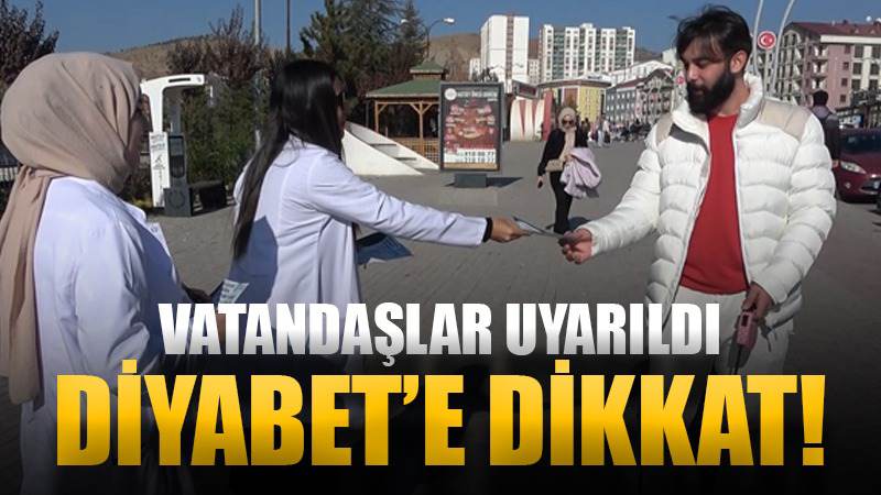 Diyabet riskine karşı vatandaşlar bilgilendirildi